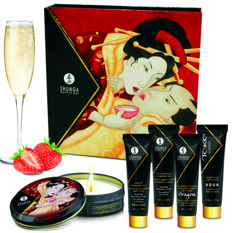 SHUNGA - KIT GEISHA SECRETA DE FRESA Y CAVA