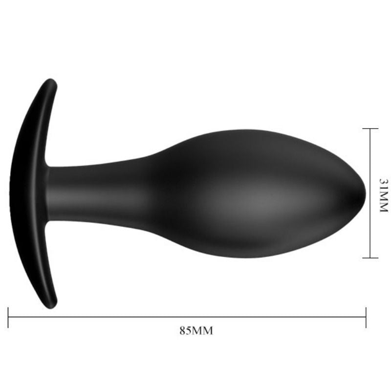 PRETTY LOVE - PLUG ANAL ANCLA SILICONA 8,5 CM NEGRO