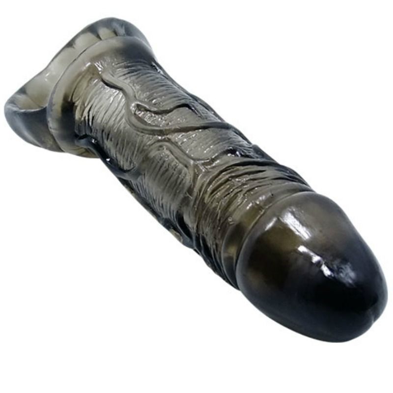 BAILE - PENIS EXTENSION SLEEVES WITH STRAP FOR TESTICLES 11.5 CM