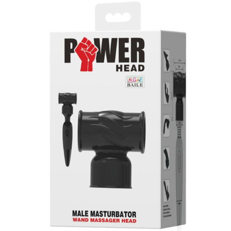 BAILE - INTERCHANGEABLE POWER HEAD FOR MALE MASSAGER