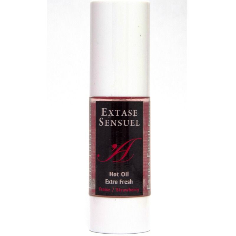 EXTASE SENSUAL - ACEITE DE MASAJE EFECTO FRESA EXTRA FRESCA 30 ML