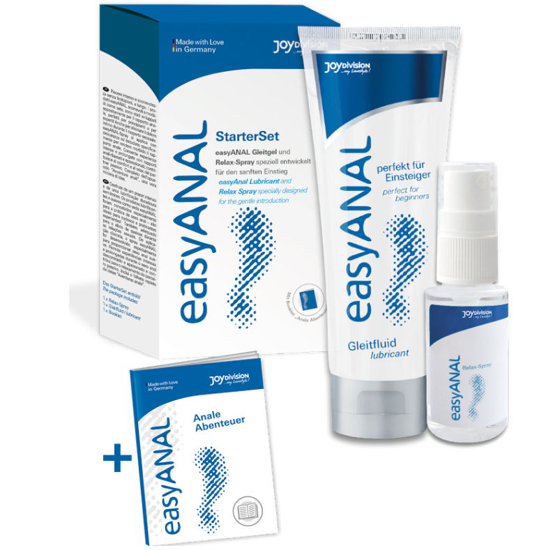 JOYDIVISION EASYANAL - SET DE INICIO EASY ANAL, LUBRICANTE + SPRAY RELAJADOR