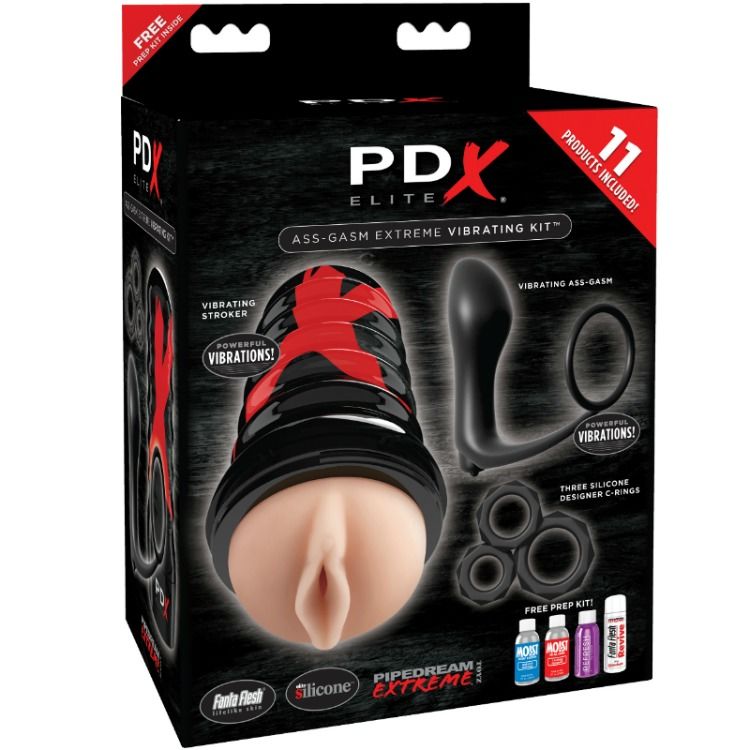 PDX ELITE - KIT DE EXPLOSIÓN DE GASMO EN EL CULO DISEÑO DE VAGINA