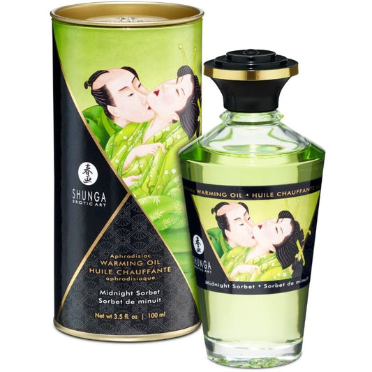 SHUNGA - ACEITE DE MASAJE CON EFECTO CALOR SABOR MIDNIGHT SORB 100 ML