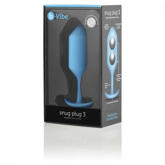 B-VIBE - SNUG ANAL PLUG 3 HIMMELBLAU