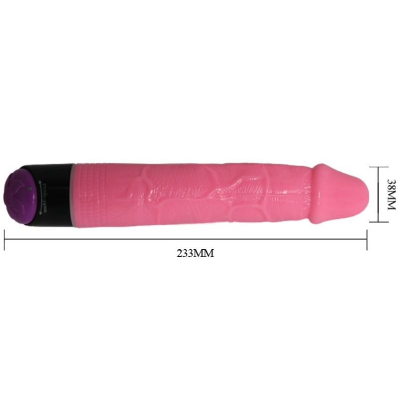 BAILE - BUNTER SEX REALISTISCHER VIBRATOR ROSA 23 CM