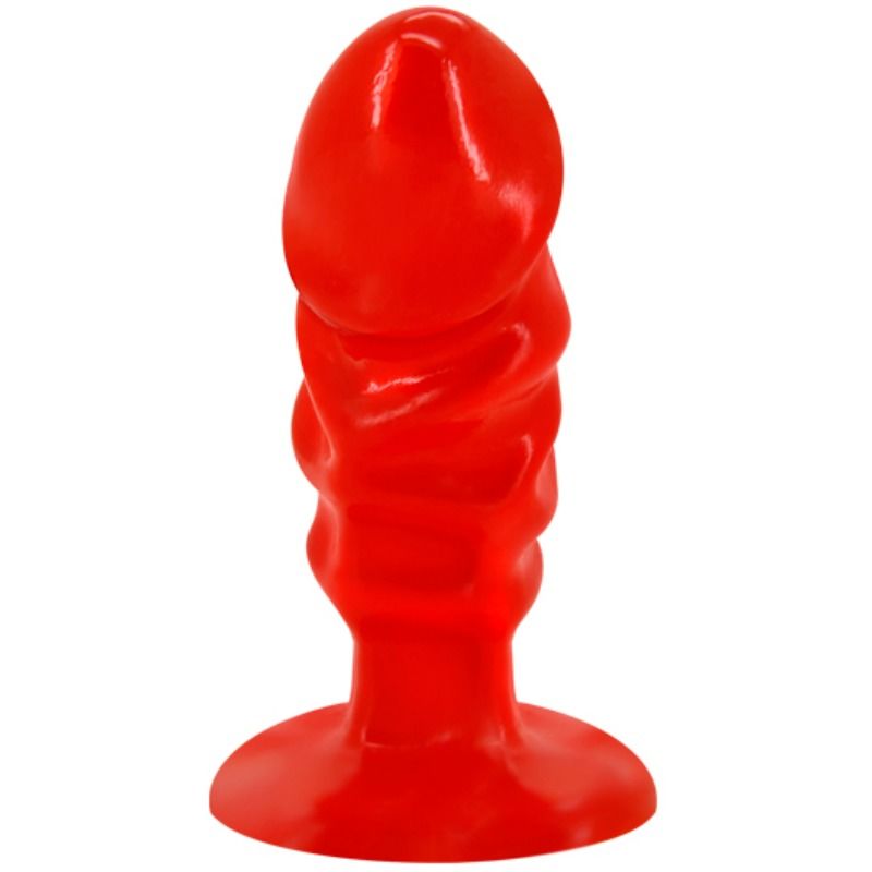 BAILE - UNISEX ANALPLUG MIT ROTEM SAUGNAPF