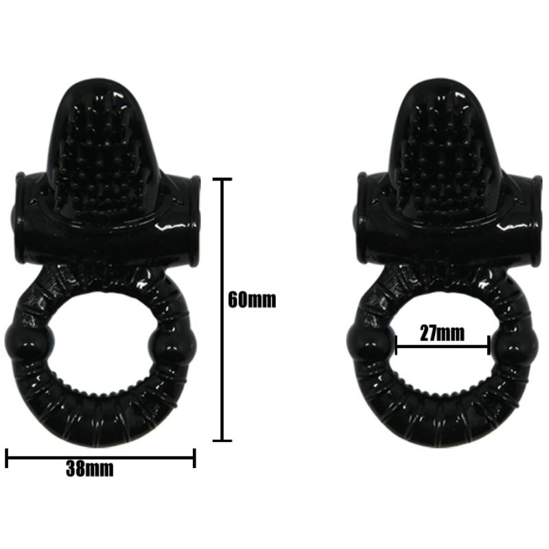 BAILE - SWEET RING VIBRIERRING MIT TEXTURIERTEM KANINCHEN