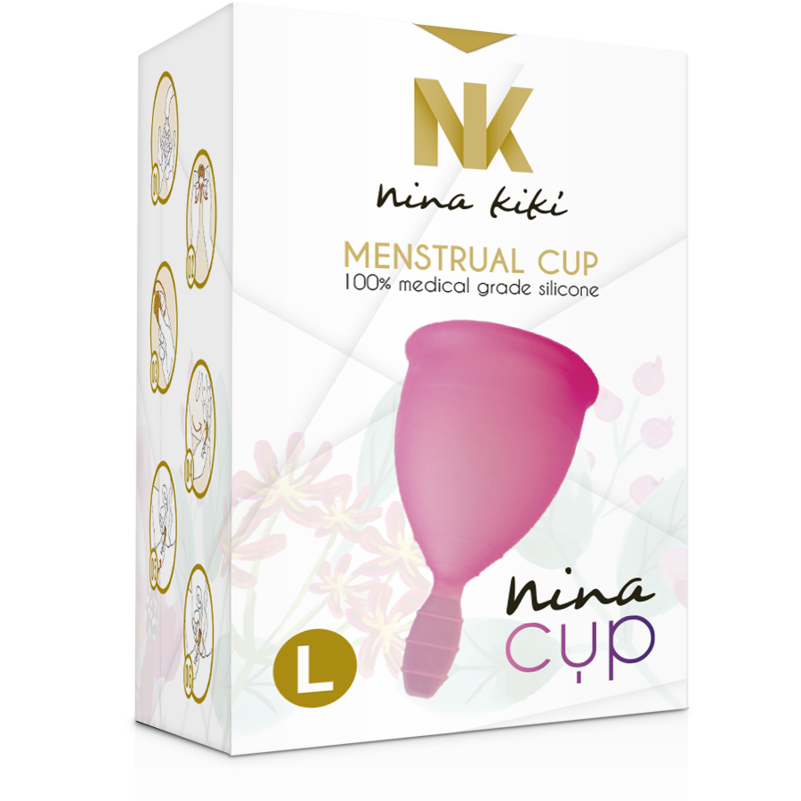 NINA KIKÍ - MENSTRUAL CUP ROSA - GRÖSSE L