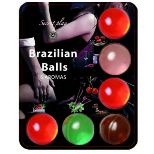 SECRETPLAY - BRAZILLIAN BALLS LUBRICANT HOT BALLS 6 UNITS