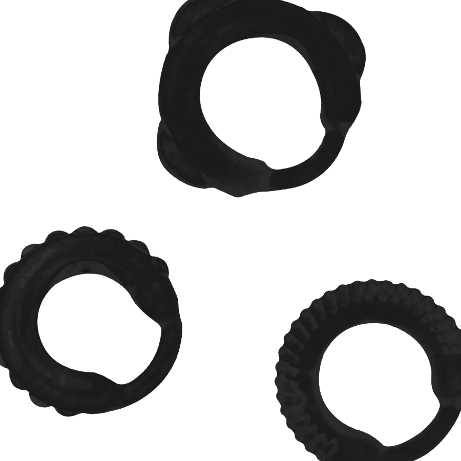 ADDICTED TOYS - C-RING-SET SCHWARZ