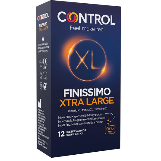 CONTROL - CONDONES FINISSIMO XL 12 UNIDADES