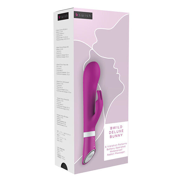 B SWISH - VIBRADOR CONEJITO BWILD DELUXE FRAMBUESA