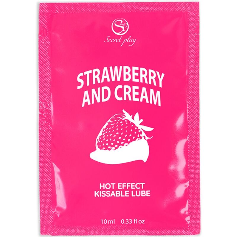 SECRETPLAY - SINGLE DOSE LUBRICANT STRAWBERRY &amp; CREAM 10 ML