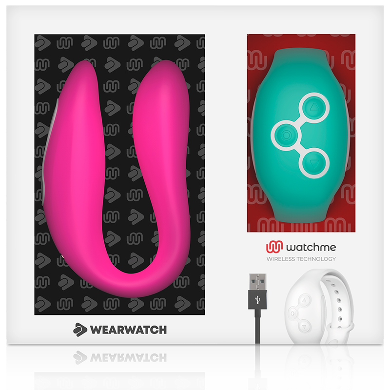 WEARWATCH - DUAL-TECHNOLOGIE-WATCHME-VIBRATOR FUCHSIA / MEERWASSER